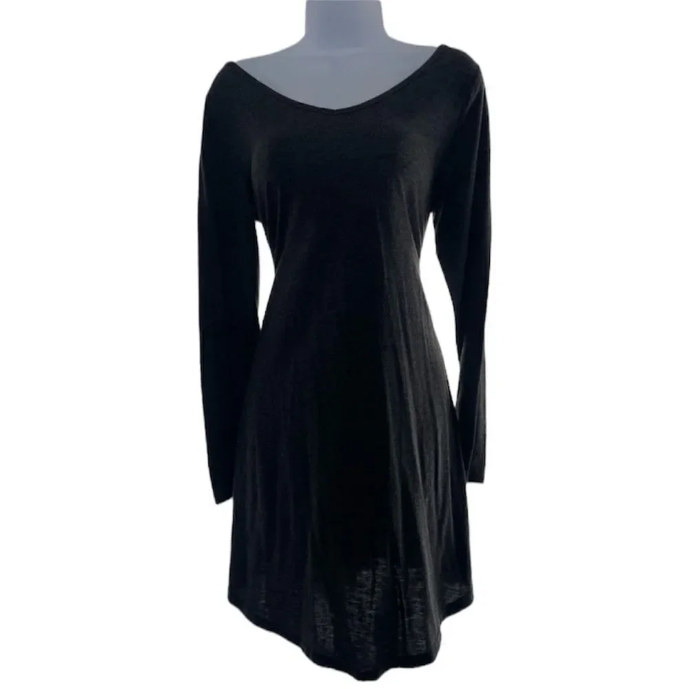 Gray long Sleeve Tunic dress